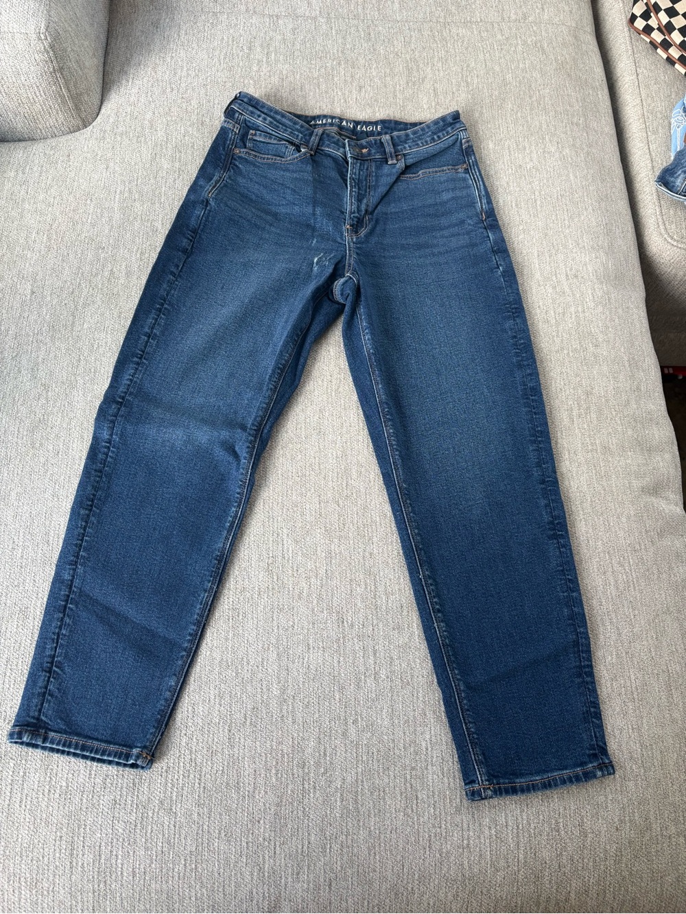 American Eagle Outfitters Women’s Straight Leg Dark Blue Jeans